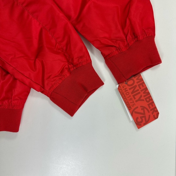 NWT Members Only Sport Men's Red Team Racing Windbreaker Jacket Size M - Picture 7 of 10